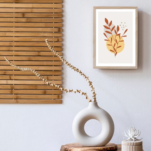 Modern Minimalist Abstract Nature Boho Wall Art Print Home Decor [No Frame] - Picture 4 of 7